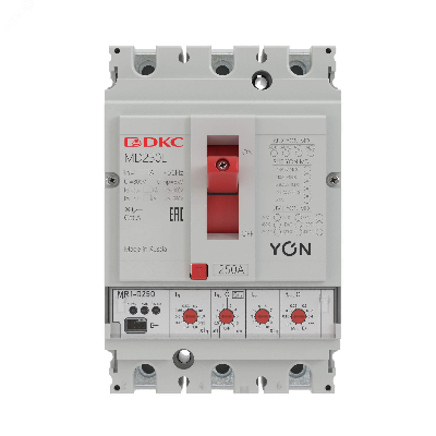 Выключатель автоматический в литом корпусе YON MD100H-MR1 3P 100А 65kA Ir 0.4...1xIn Isd 1.5...10xIn
