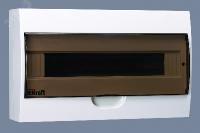 Щит распределительный навесной ЩРн-П-18 IP41      пластиковый прозрачная дверь