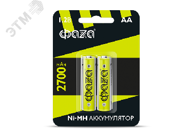 Элемент питания аккумуляторный ФАZА AA 2700мАч Ni-MH