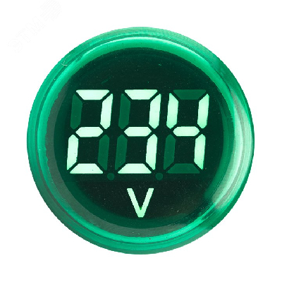 Индикатор значения напряжения зеленый ED16-22VD PROxima