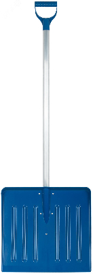 Лопата для уборки снега Профи поликарбонатная, алюминиевый черенок, средняя 460х420х1350 мм