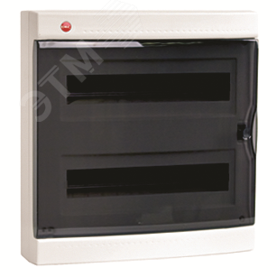 Щит распределительный навесной ЩРн-П-36з IP41 пластиковый прозрачная дверь с клеммным блоком