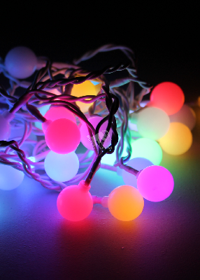 Гирлянда 30 LED шарики RGB 2.9м 4.4м 8 режимов