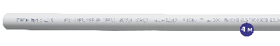 Труба полипропиленовая армированная стекловолокном PPR-FB PN20 25 х 3.5 мм хлыст 4м белая