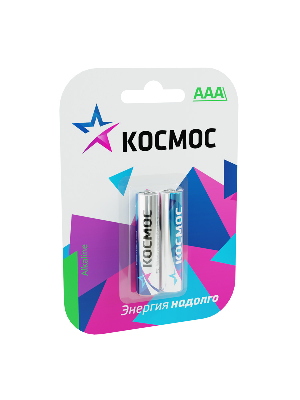 Элемент питания  LR03 (AAA) 1.5V Alkaline 2BL Космос