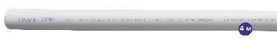 Труба полипропиленовая армированная стекловолокном PPR-FB PPR-FB PN25 32 х 5.4 мм хлыст 4м белая