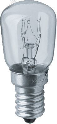 Лампа накаливания специального назначения РН 25вт 230в Е14 T26 CL для холодильников швейных машин кухонных вытяжек и ночников