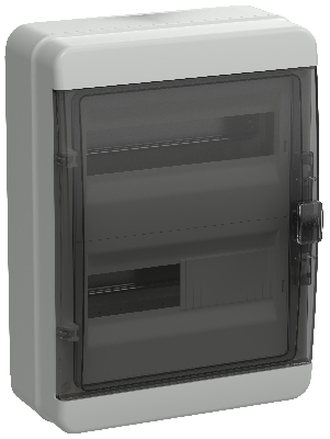 TEKFOR Корпус пластиковый навесной КМПн-24 IP65 черная прозрачная дверь IEK