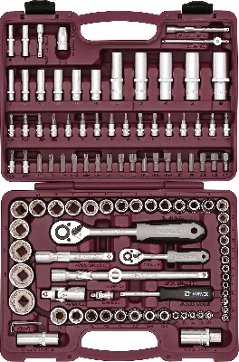 Набор инструмента универсальный 1/4'', 1/2''DR, 108 предметов