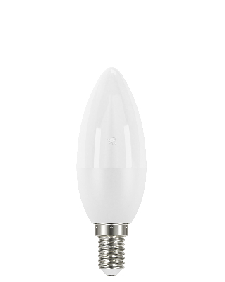 Лампа светодиодная LED 5Вт Е14 CLB40 4000K матовая свеча Osram