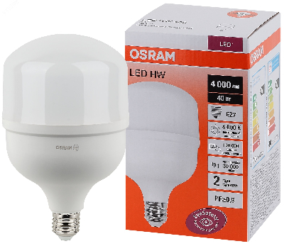 Лампа светодиодная LED HW 40Вт E27  (замена 400Вт) белый  OSRAM