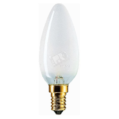 Лампа накаливания декоративная ДС 40вт B35 230в E14 матовая (свеча)