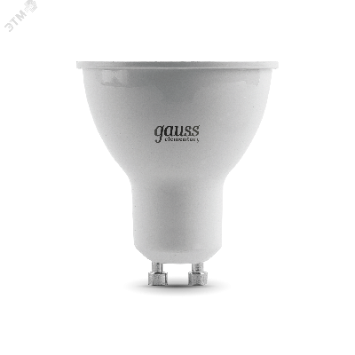Лампа светодиодная LED 9 Вт 660 лм 4100К AC180-240В GU10 софит MR16 нейтральный  Elementary Gauss
