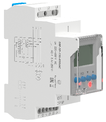 Реле фаз ORF-SP 3ф. 2 конт. 130-650В AC ONI