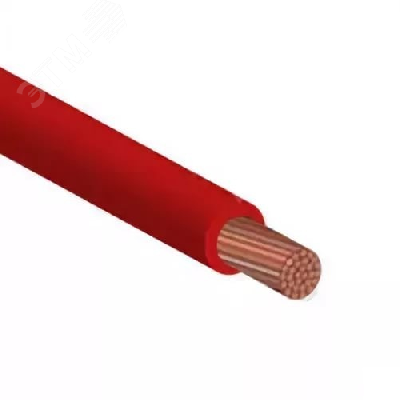 Провод силовой ПУГВнг (А)-LS 1х10 красный многопроволочный