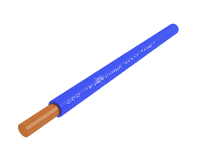 Провод силовой ПуВнг (А)-LS 1х4 синий бухта однопроволочный