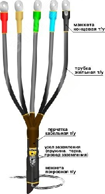 Муфта кабельная концевая 1ПКВТпб-5х(150-240)без наконечников