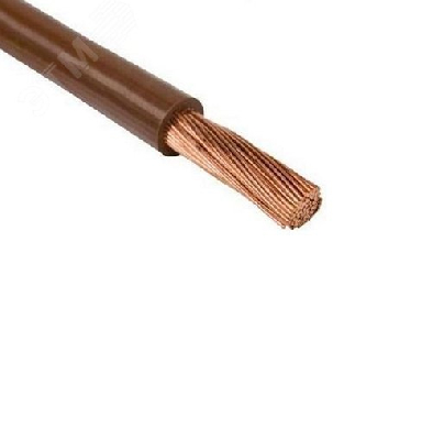 Провод силовой ПУГВнг(А)-LS 1х1.5 коричневый многопроволочный 100м