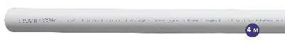 Труба полипропиленовая армированная стекловолокном PPR-FB PN25 40 х 6.7 мм хлыст 4м белая