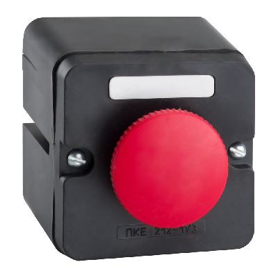 Пост кнопочный ПКЕ 222-1-У2-IP54 (красный гриб)