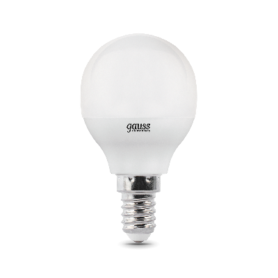 Лампа светодиодная LED 10 Вт 730 лм 4100К AC180-240В E14 шар P45 нейтральный  Elementary Gauss