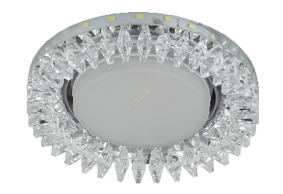 DK LD20 SL/WH Точечные светильники ЭРА декор cо светодиодной подсветкой Gx53, прозрачный