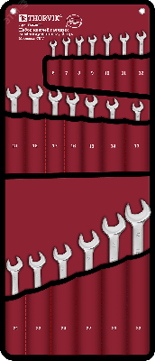 Набор ключей гаечных комбинированных серии ARC, 6-32 мм, 20 предметов