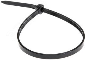 Хомут-стяжка кабельная нейлоновая 250x3,6 мм, черная, упаковка 100 шт, REXANT