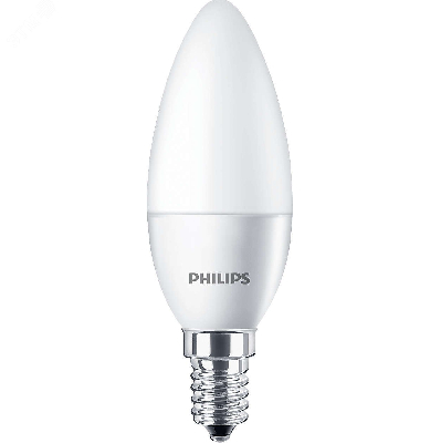 Лампа светодиодная LED Свеча 5,5 Вт 450 Лм 2700 К E14 К 220-240 В IP20 Ra 80-89 (класс 1В) ESS