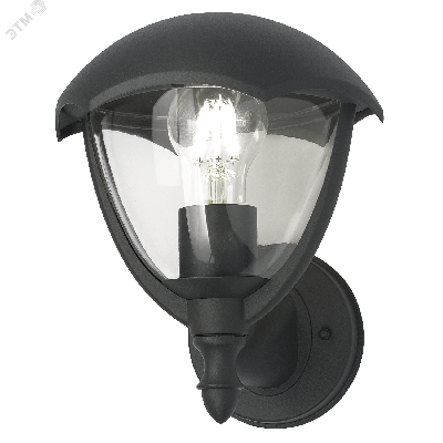 Светильник садово-парковый 60Вт (max) 1хЕ27 на стену вверх 170-240 В 50Hz IP54 188х210х238 мм Aura Gauss