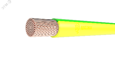 Провод силовой ПуГВнг(A)-LS 1х6 зелено-желтый ТРТС