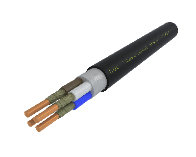 Кабель силовой ППГнг(А)-FRHF 4х4ок(N)-0.66 однопроволочный (барабан)